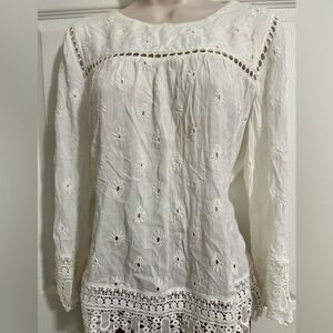 Pale Sky Women's Blouse Top Size Medium